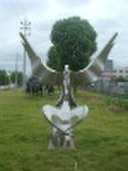 stainless steel pole sculpture