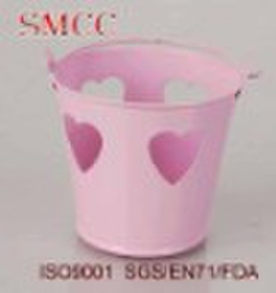 Valentine Decoration tin bucket