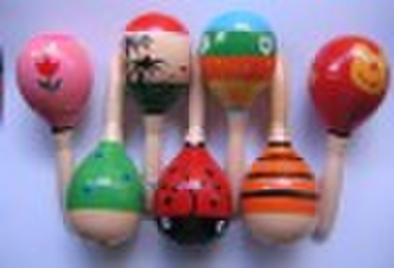 Craft children wooden maracas