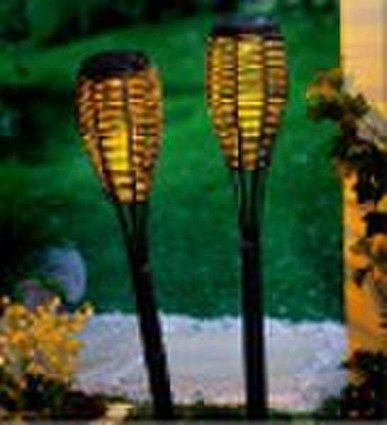 Solar Antique Torch Lamp -- Garden Lights