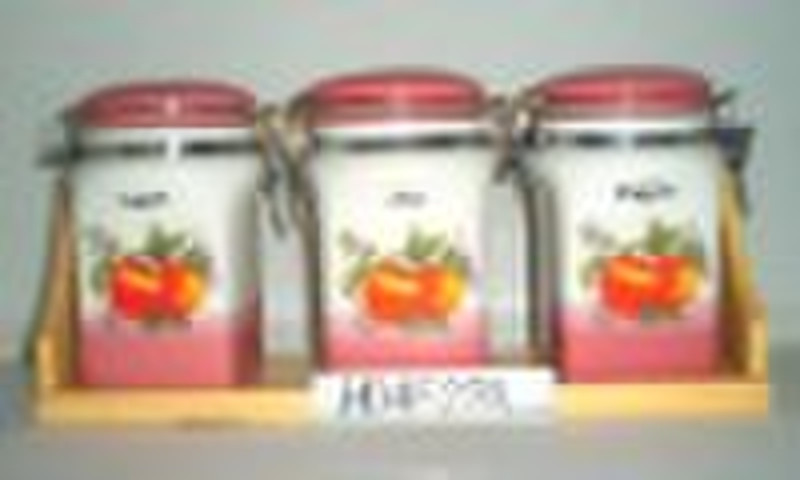 ceramic sealed jar/canister set/storage bottle