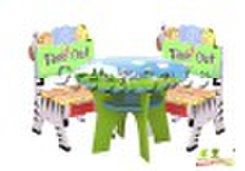 Animal and Nature Children Table and Chairs