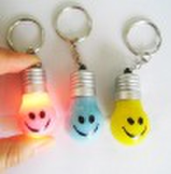 Smile Face Light-Up Key Chains