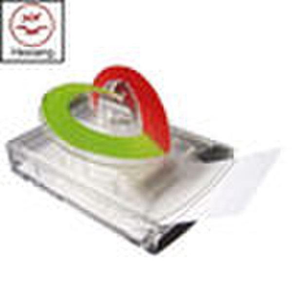 Heart shaped plastic memo dispenser