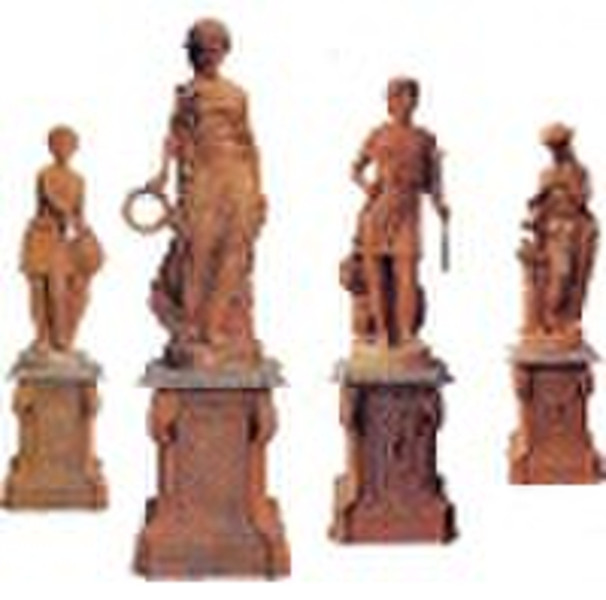 Cast iron four season sculpture