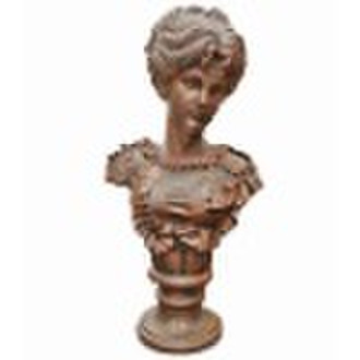 Cast Iron Bust Sculpture