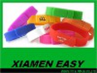 4GB USB silicone wristband