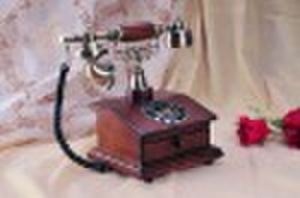 Antique Wood Telephone