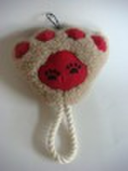 Pet toy-14" Rope Fleece Heart