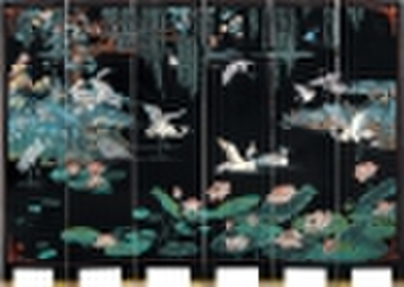 Lacquer engraved screen