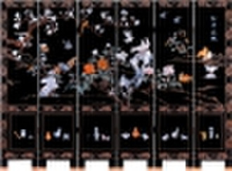 Stones inlaid screen