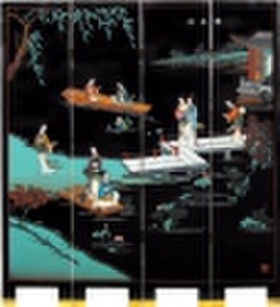 Lacquer engraved screen