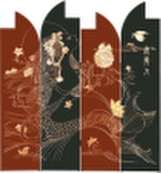 Lacquer engraved screen