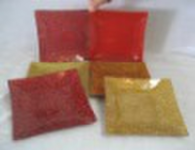 glasses candle plate