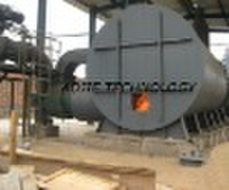 Gas hot air furnace for slag mill