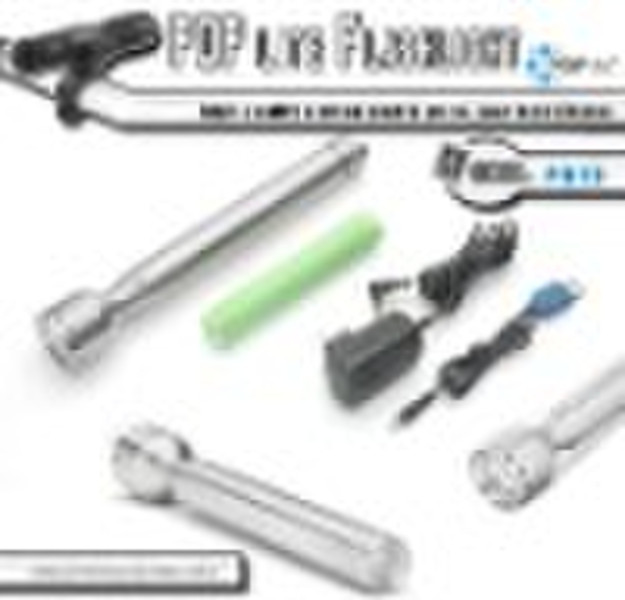 P673 Rechargeable stainless steel Flashlight