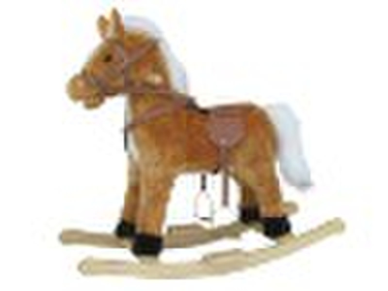 ROCKING HORSE WITH MOUTH AND TAIL MOVING