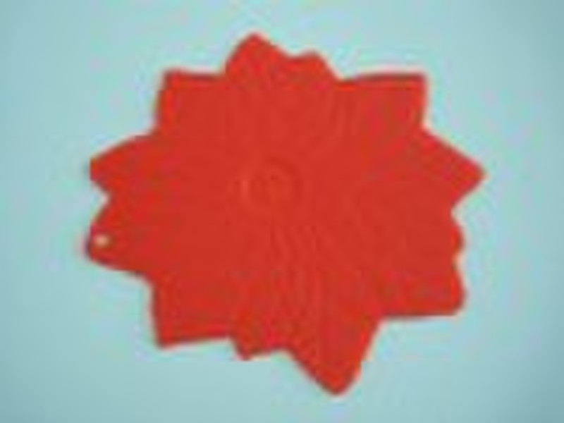 red silicone restaurant placemat