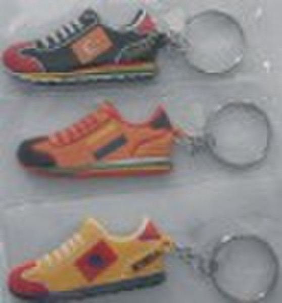 soft pvc shoe keychain