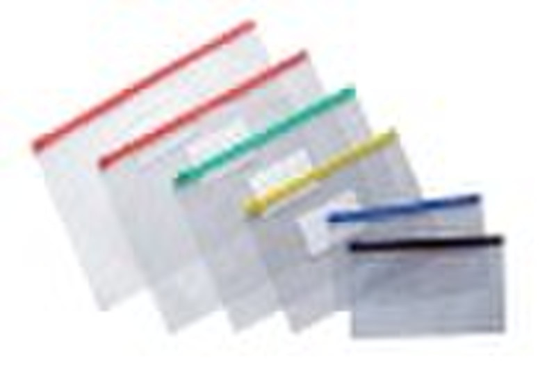 PVC zipper bag, PVC document bag, document bag, ba