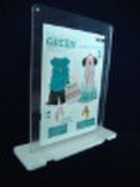 Acrylic Photo Frame for magnet style with base