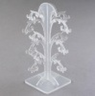 frosted tree shape acrylic earring display