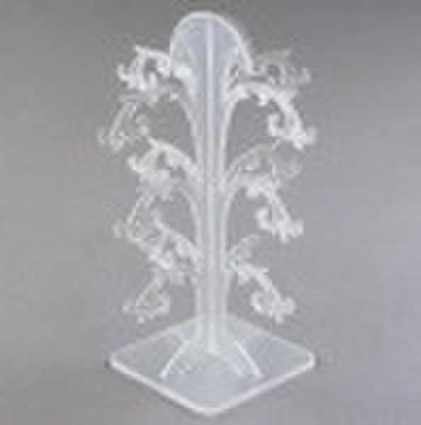frosted tree shape acrylic earring display