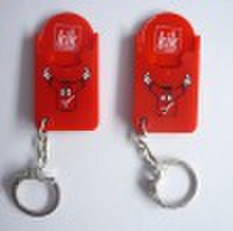 Supply plastic coin holder keychain