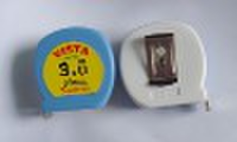 white/blue casing power measuring tape