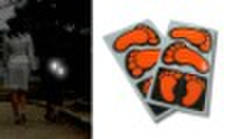 reflective sticker foot print
