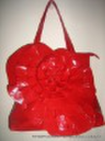 Ladies' fashion handbag with the large ruffled