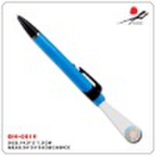 novel and fashion plastic logo projector pen