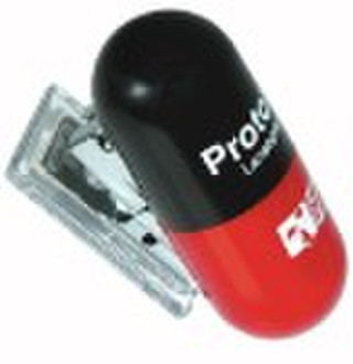 pill case shaped stapler