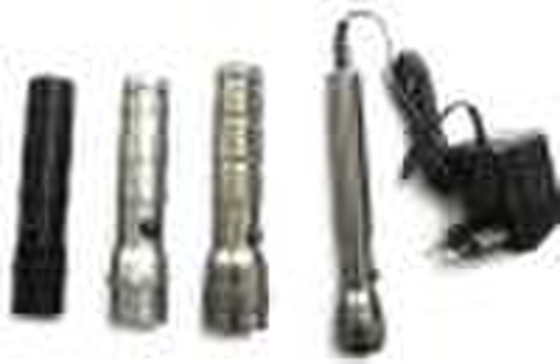 led aluminum rechargeable flashlight/torch