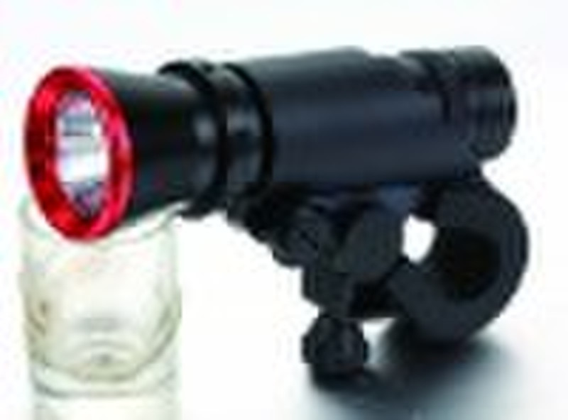 1W led flashlight  with bicycle  clip