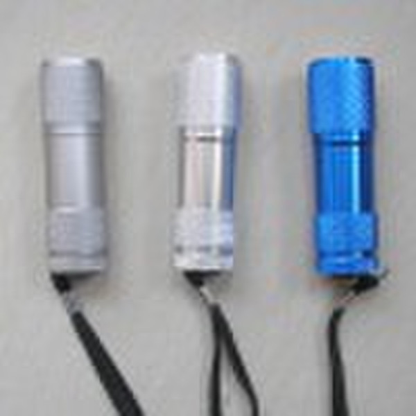 9 LED Aluminium-Taschenlampe, Aluminium-Taschenlampe