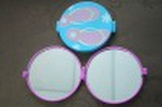 double sides plastic cosmetic mirror