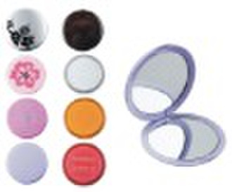 double sides plastic cosmetic mirror