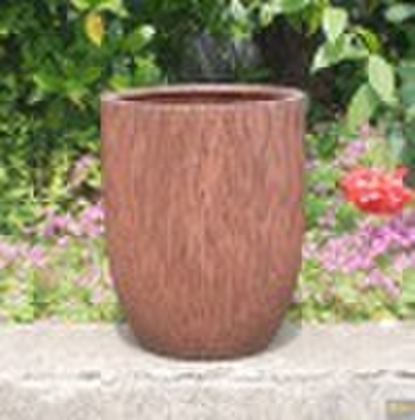 Stripe fiberglass pot