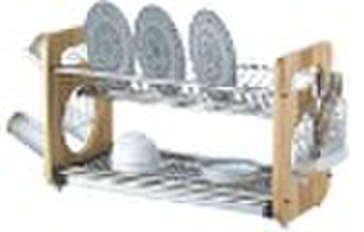 Square-shape stainless steel dish drainer rack