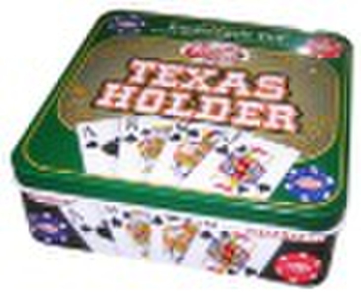 poker tin box,metal box,poker case