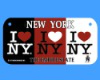 NEW YORK Aluminum car license plate