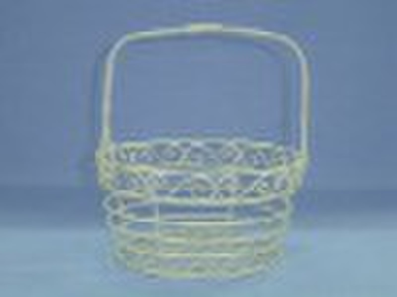 Metal handle yellow wire baskets