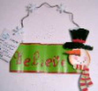 Metal Plaque with Believe