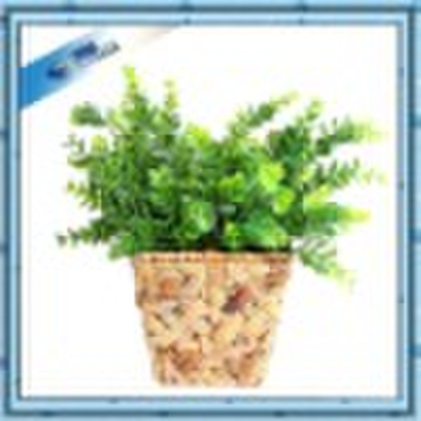 Small Rattan Bicycle Christmas Decoration Basket