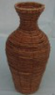 Handmade banana roper flower vase