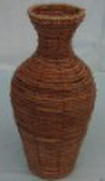 Handmade banana roper flower vase