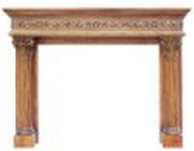 Fireplace Mantel-PT8015 Classic Hand Carved Firepl