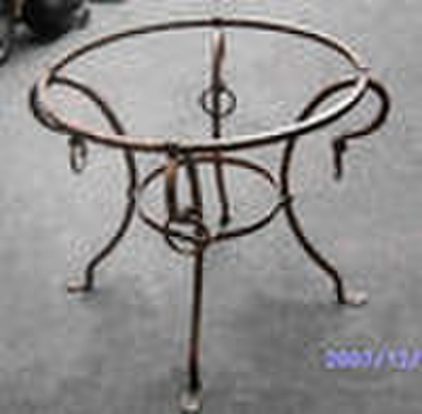 iron round table frame