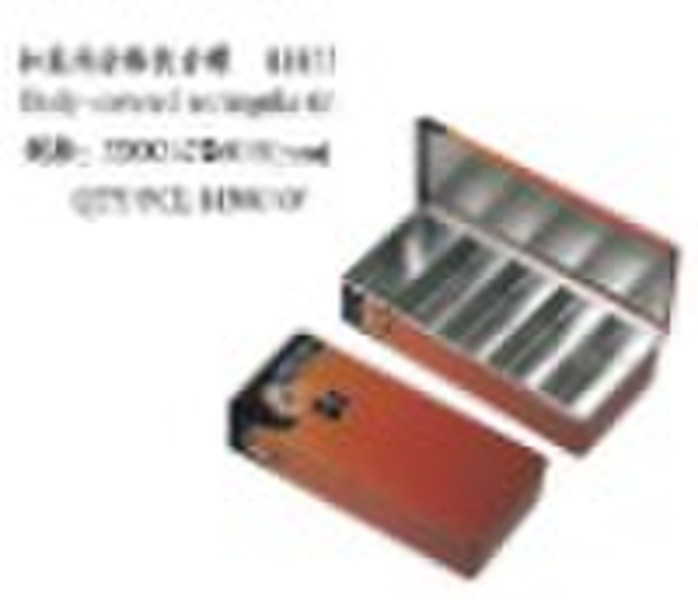 tin box with divider